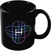 K POP Demon Hunters K-Pop Dämonenjäger Logo Huntr/X Tasse (Schwarz)