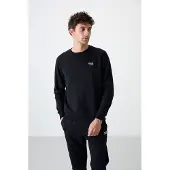 Tommy Life Herren Baumwoll-Polyester Fleece Sweatshirt- und Hosen-Set