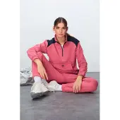 Tommy Life Farbenfrohes Fleece-Trainingsanzug-Set