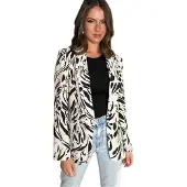 Ax Paris - Blazer für Damen (Cremefarbe/Schwarz)