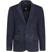 Infinity Leather Herren italienische Marine-Wildlederblazerjacke – Aarau