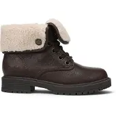 Blowfish Damen Winterstiefel zum Schnüren aus braunem Kunstleder - Andy-Cozy