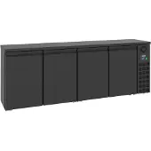 CombiSteel Barkühler schwarz 4 Türen - 2490 x 550 x 950 mm