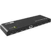 Techly IDATA HDMI2-4K8HDR, HDMI, 8x HDMI, 1 x HDMI, 3840 x 2160 Pixel, Schwarz, 5 m