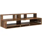 vidaXL Studiotisch Altholz 130 x 42,5 x 36 cm Holzwerkstoff