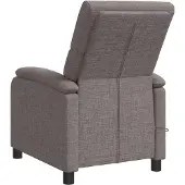 vidaXL Massage Relaxsessel Taupe Stoff