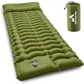 NEOLYMP Isomatte Camping Integrierte Fußpumpe - 10 cm Dick