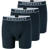Schiesser Boxershorts "Boxershort Long Shorts 3P 3er Pack"
