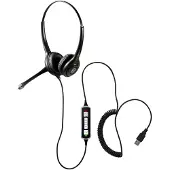 Geemarc Telecom CLA3 A-USB, Kabelgebunden, Kopfhörer, Schwarz