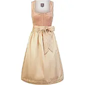Spieth & Wensky Dirndl "Hadwine" Eleganter, puristischer Karree-Ausschnitt