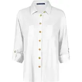 Navigazione Klassische Bluse "Leinenbluse" hochwertige Verarbeitung
