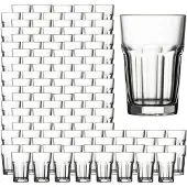Pasabahce Longdrinkglas "Longdrinkgläser Casablanca 355 ml 120er Set transparent", bunt (transparent), B:9,2cm H:10cm Ø:9,2cm, Glas, Trinkgefäße, Longdrinkglas, Spülmaschinengeeignet, Stapelbar