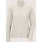 MADELEINE Langarmshirt "Jerseybluse Elegantes Oberteil mit Stehkragen", Damen, Gr. 34, weiß (perlweiß), Obermaterial: 98% Polyester PES. 2% Elasthan EL., Modern, Shirts Langarmshirt