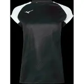 Mizuno Damen Team MEISAIGARA Sport Shirt - V2EAC710, Farbe:Schwarz, Textil:L