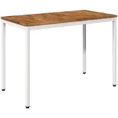 Syfax Gartentisch Natürlich und Weiß 108,5 x 55 x 75 cm