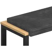 vidaXL Bankkissen Plüschcord Dunkelgrau Tiefe 35 cm