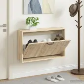 vidaXL Wandmontierter Schuhschrank HOORN 71 x 17 x 43 cm Holzwerkstoff