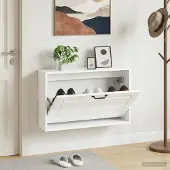 vidaXL Wandmontierter Schuhschrank UTRECHT 71 x 17 x 43 cm