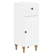 vidaXL Badezimmer Aufbewahrungsschrank ALKMAAR Weiß 30 x 31 x 80 cm