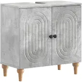 vidaXL Waschbeckenschrank ALKMAAR Betongrau 59,5 x 31,5 x 59 cm