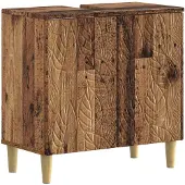 vidaXL Waschbeckenschrank DELFT Altholz 59,5 x 31,5 x 59 cm