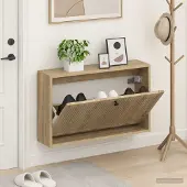 vidaXL Wandmontierter Schuhschrank EDE 71 x 17 x 43 cm Holzwerkstoff