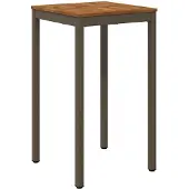 vidaXL Gartenbar-Tisch Natur und Kaffee 60 x 60,5 x 105 cm