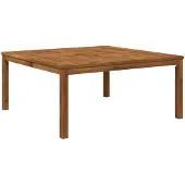 vidaXL Couchtisch Natur 100 x 100,5 x 45 cm Massivholz Akazie