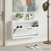 vidaXL Wandmontierter Schuhschrank HAARLEM 71 x 17 x 43 cm