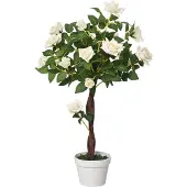 Outsunny - künstliche Pflanzen - 18L x 18B x 90H cm - weiß