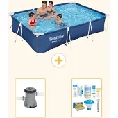 Bestway Steel Pro Rechteckig - 300x201x66 cm - 3-teilig S22302