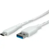 Value USB 3.2 Gen 1 Kabel, Typ-A-C, ST/ST, weiß, 2 m
