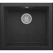 Respekta Küchenspüle Einbau Unterbau Spüle Granit Massiv 52 x 47 Schwarz Nelson
