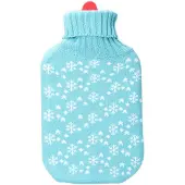 EDM White Flakes Rechargeable Hot Water Bag 2l Blau