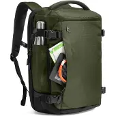Tomtoc Leichter Reiserucksack 28 l grün mit Laptopfach bis 16 inch für Flüge