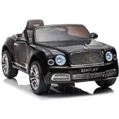 BOGI Bentley Mulsanne Elektroauto Kinderfahrzeug 12V 2x45w EVA Reifen Ledersitz Schwarz