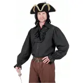 Coppens Rüschenhemd mit Jabot schwarz