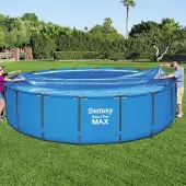 vidaXL Möbel Bestway Solar-Poolabdeckung Flowclear 549 cm - Poolzubehör &32696