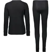 CMP - Women's Set (Sweat And Pant) Warm - Kunstfaserunterwäsche Gr 48 schwarz