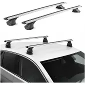 Aurilis Dachträger für Mercedes-Benz C-Klasse 2007-14 Aluminium 2 Stück 75 kg Silber