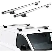Aurilis Dachträger für Mercedes Viano W639 2003-2014 H1 2-Träger Aluminium Silber