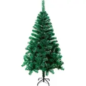 TolleTour Künstlicher Weihnachtsbaum künstlicher Tannenbaum inkl. Baumständer Metall Grün 210cm