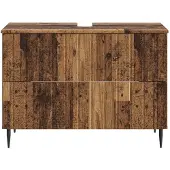 vidaXL Waschbeckenschrank ZWOLLE Altholz 82 x 41 x 58,5 cm