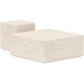 Ebuy24 Lissabon Gartentisch Set mit 2 beige.