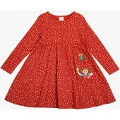Peppi Pitkätossu Punkt Kleid X Martinex, Rot/Rosa, 104