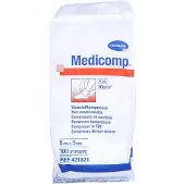 Medicomp Vlieskomp.unsteril 5x5 cm 4fach 100 St Kompressen