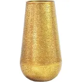 FineBuy Vase 47cm Metall Blumenvase Bodenvase Wohndeko Gross Rund Design Dekovase Hoch