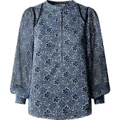 Pepe Jeans für Damen. PL3051557 Bluse Gania blau (S), Lässig, Polyester, Langarm