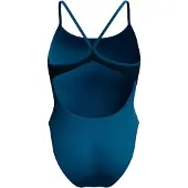 Speedo - Badeanzug für Damen, Kurzer Stehkragen (Grün)