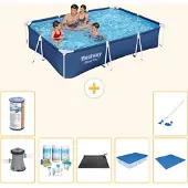 Bestway Steel Pro Rechteckig - 300x201x66 cm - 8-teilig S21561